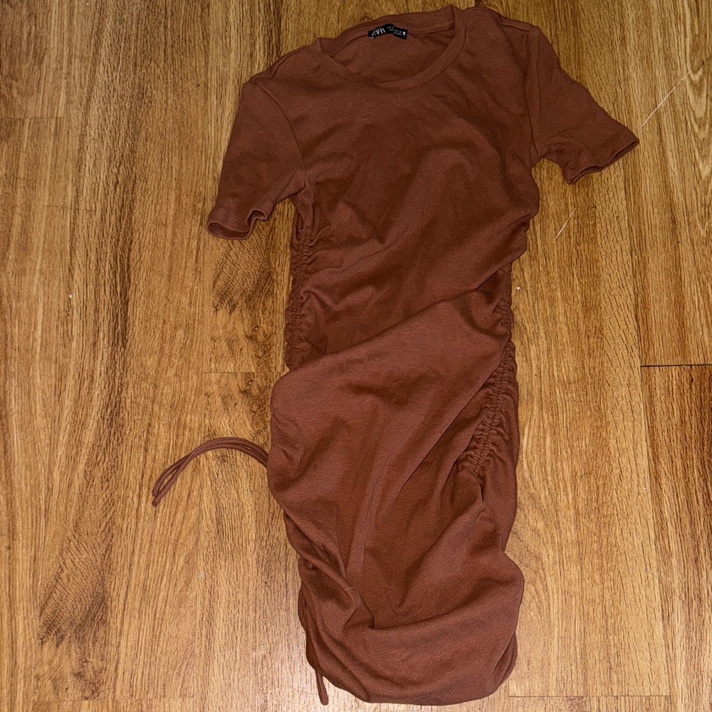 Zara Brown Mini Dress